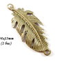 3750 - (2 buc) Pandantiv link bronz pana