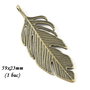 3760 - (1 buc) Pandantiv bronz pana