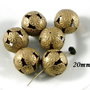 3781 - (2 buc) Margele bronz 20mm