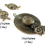 3782 - SET Pandantiv si charms bronz palarii