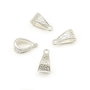 Agatatoare pandantiv, finisaj argintiu, 14,5x7x8 mm (cod 10-17)