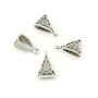 Agatatoare pandantiv, finisaj argintiu antichizat, 15x10x6 mm (cod 10-19)