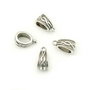 Agatatoare pandantiv, finisaj argintiu antichizat, 14x7x9 mm (cod 10-20)