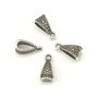 Agatatoare pandantiv, finisaj argintiu antichizat, 15,5x7,5x7 mm (cod 10-23)