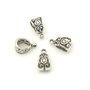 Agatatoare pandantiv, finisaj argintiu antichizat, 13,5x7,5x8 mm (cod 10-25)