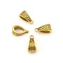 Agatatoare pandantiv, finisaj auriu antichizat, 14,5x7x8 mm (cod 10-29)