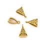 Agatatoare pandantiv, finisaj auriu antichizat, 15x10x6 mm (cod 10-32)