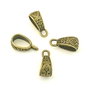 Agatatoare pandantiv, finisaj bronz, 17,5x7x9,5 mm (cod 10-35)