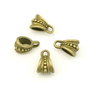 Agatatoare pandantiv, finisaj bronz, 15x10x8 mm (cod 10-37)