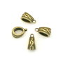 Agatatoare pandantiv, finisaj bronz, 14x7x9 mm (cod 10-38)