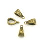 Agatatoare pandantiv, finisaj bronz, 14x7x8 mm (cod 10-39)