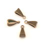 Agatatoare pandantiv, finisaj cupru antichizat, 15,5x7,5x7 mm (cod 10-40)
