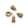 Agatatoare pandantiv, finisaj cupru antichizat, 14x7x8,5 mm (cod 10-41)