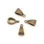Agatatoare pandantiv, finisaj cupru antichizat, 14,5x7x8 mm (cod 10-42)