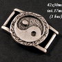 3808 - Link / conector zamac argintat yin yang