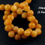3847 - (6 buc) Jad galben mustar sfere 10mm