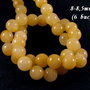 3849 - (8 buc) Jad galben deschis sfere 8-8,5mm