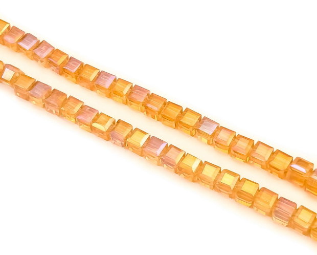 Margele de sticla, cub fatetat 6 mm (cod 19-165)