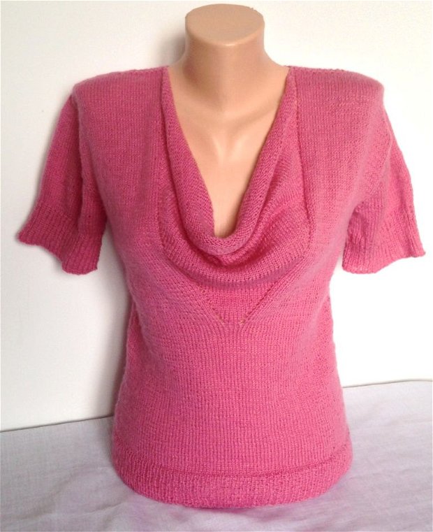 Bluza tricotata roz