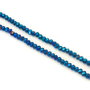 Margele de sticla, rondele fatetate, 2,5x2 mm (cod 19-169)