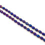 Margele de sticla, oval fatetat, 6x4 mm (cod 19-181)