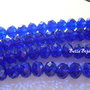 Royal blue cristale mari din sticla fatetata 12x9 mm