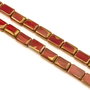 Margele de sticla, dreptunghi 12x8 mm (cod 19-187)