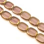 Margele de sticla, dreptunghi 14x11,5 mm (cod 19-190)