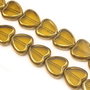 Margele de sticla, inima 13,5x13,5 mm (cod 19-194)