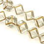 Margele de sticla, cub 13,5 mm (cod 19-202)