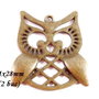 3936 - (2 buc) Pandantiv bronz bufnita