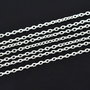 1m Lant placat argint ,zale texturate  2x3mm (sp 114)