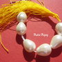 Perla Mallorca alba picatura aprox 13x10 mm
