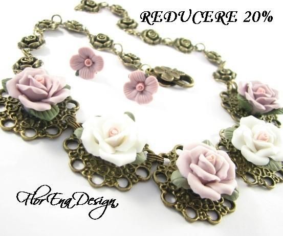 Porcelain roses # F0544 REDUCERE 20%