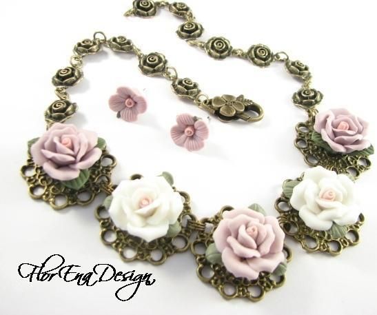 Porcelain roses # F0544 REDUCERE 20%
