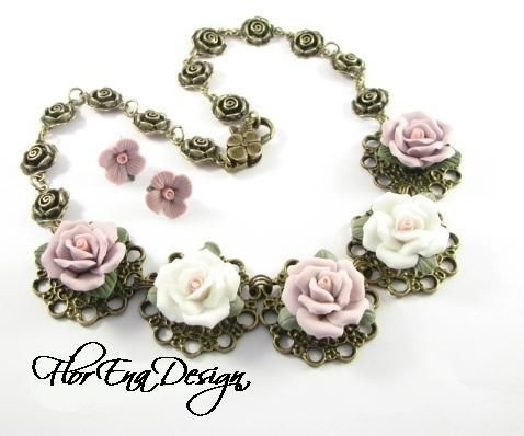 Porcelain roses # F0544 REDUCERE 20%