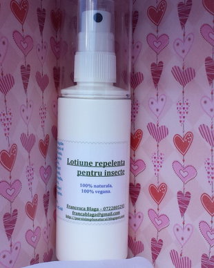LOTIUNE REPELENTA PENTRU INSECTE - 100% naturala, 100% vegana.