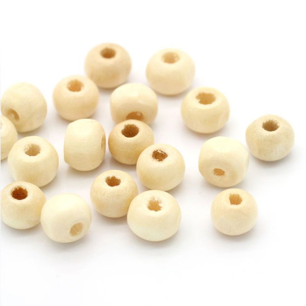 10b margele lemn natur 7x6mm (ag 21)