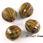 3929 - (1 buc) Margele ceramica glazurata 24-26mm