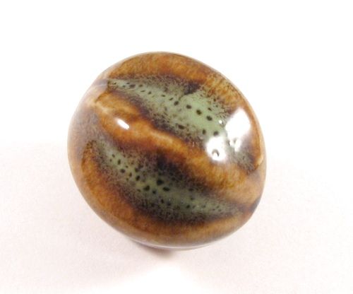 3929 - (1 buc) Margele ceramica glazurata 24-26mm