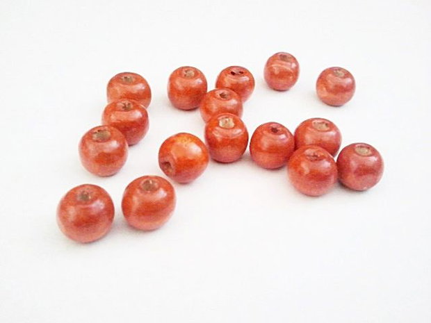 10b margele sfere lemn vopsit 8mm (AGLA 22)