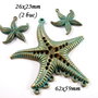 3963 - SET stele de mare bronz patina verdigris