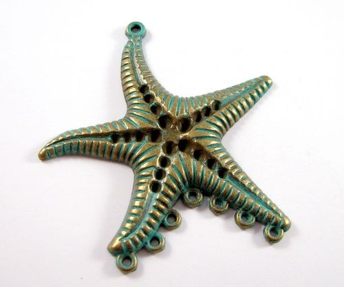 3963 - SET stele de mare bronz patina verdigris