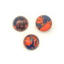 Cabochon turcoaz compozit, 12 mm (cod 21-119)