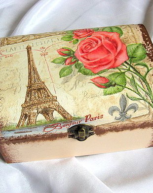 Cutie lemn decorata 22275