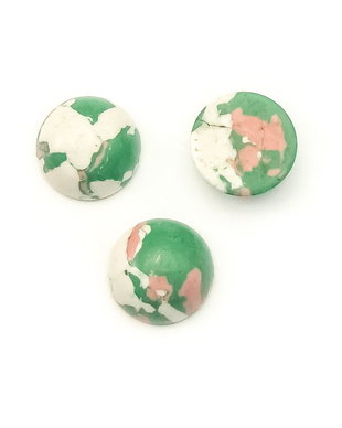 Cabochon turcoaz compozit, 12 mm (cod 21-125)
