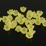 AB897.6 Clopotei acril frosted galbeni 10x8mm