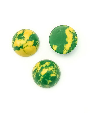 Cabochon turcoaz compozit, 12 mm (cod 21-126)