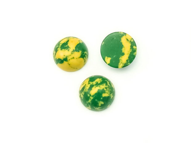Cabochon turcoaz compozit, 12 mm (cod 21-126)