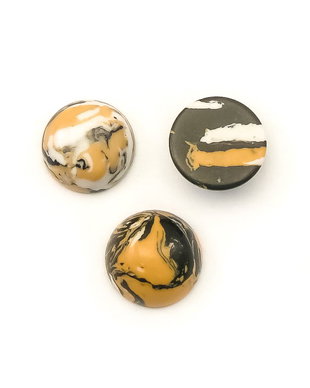 Cabochon turcoaz compozit, 12 mm (cod 21-127)